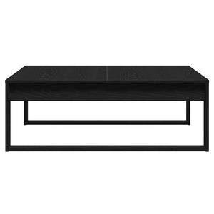 Schwarzer Couchtisch Eichenoptik 100x100 cm