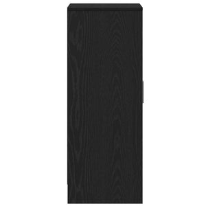 Schuhschrank Schwarz Eichen-Optik