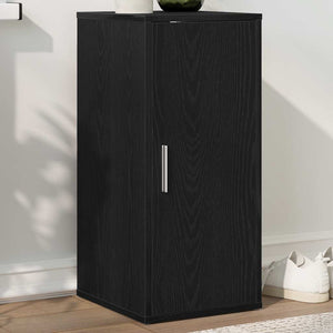 Schuhschrank Schwarz Eichen-Optik