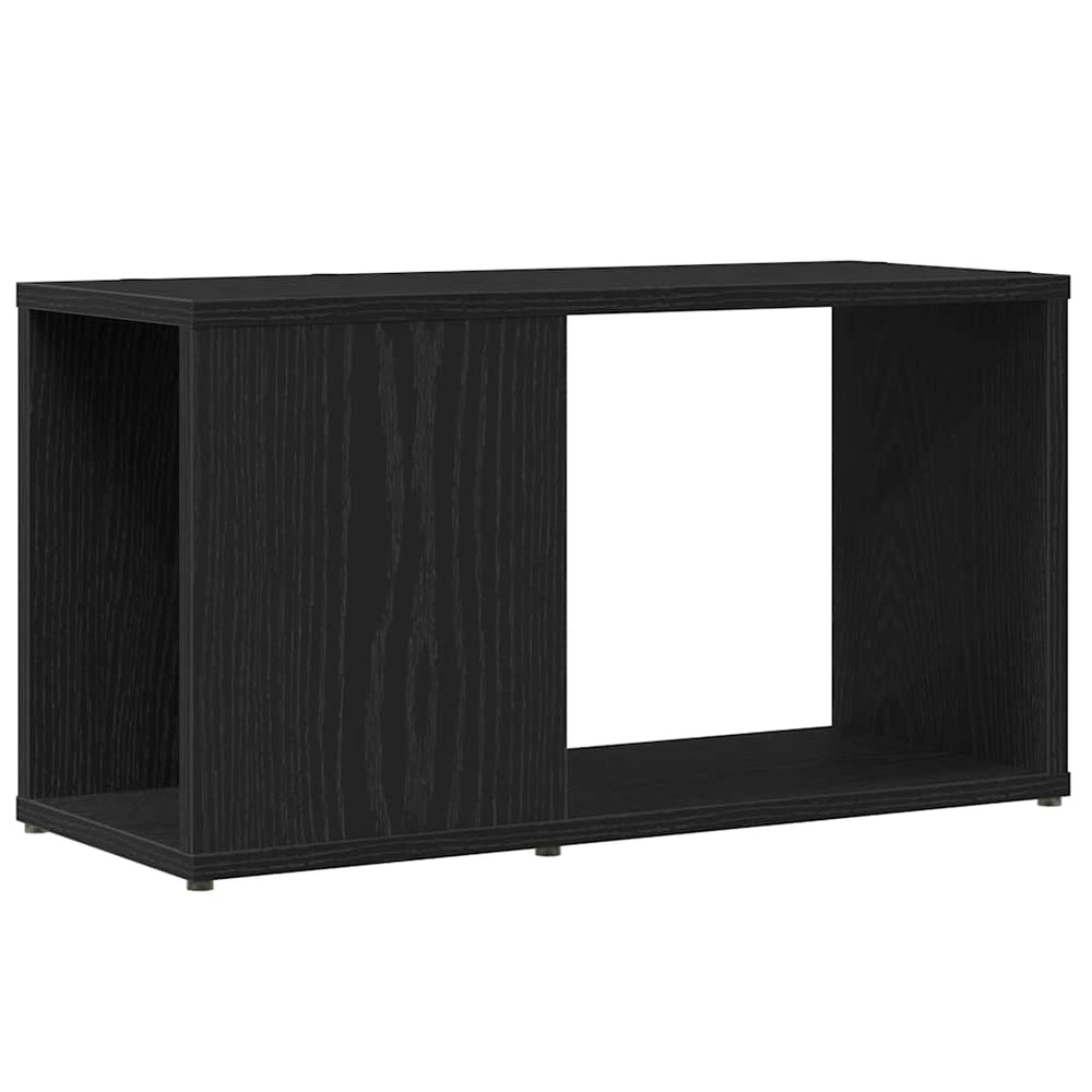 Schwarzer TV-Schrank in Eichenoptik, 60 cm