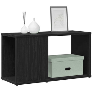 Schwarzer TV-Schrank in Eichenoptik, 60 cm