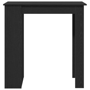Bartisch mit Regal, Schwarz Eichen-Optik