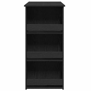 Bartisch mit Regal, Schwarz Eichen-Optik