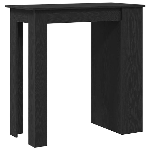 Bartisch mit Regal, Schwarz Eichen-Optik