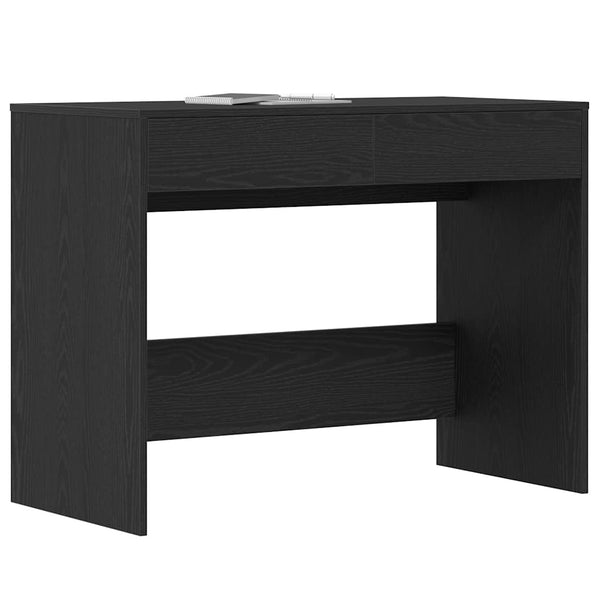 Schreibtisch Schwarz Eichenoptik, 101 cm