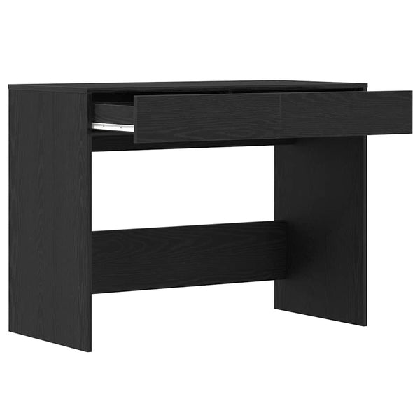 Schreibtisch Schwarz Eichenoptik, 101 cm