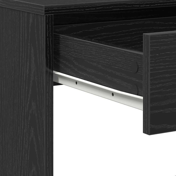 Schreibtisch Schwarz Eichenoptik, 101 cm