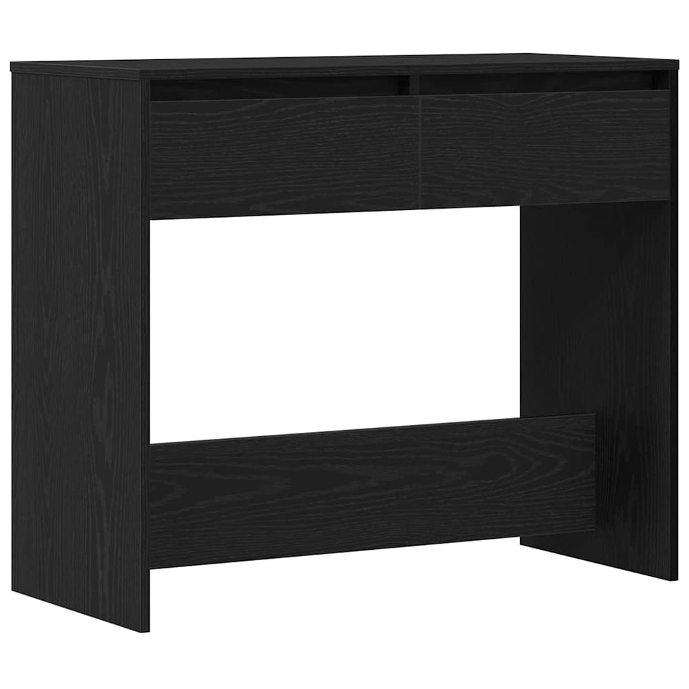 vidaXL Table console Noir aspect chêne 89x41x76,5 cm Bois d'ingénierie