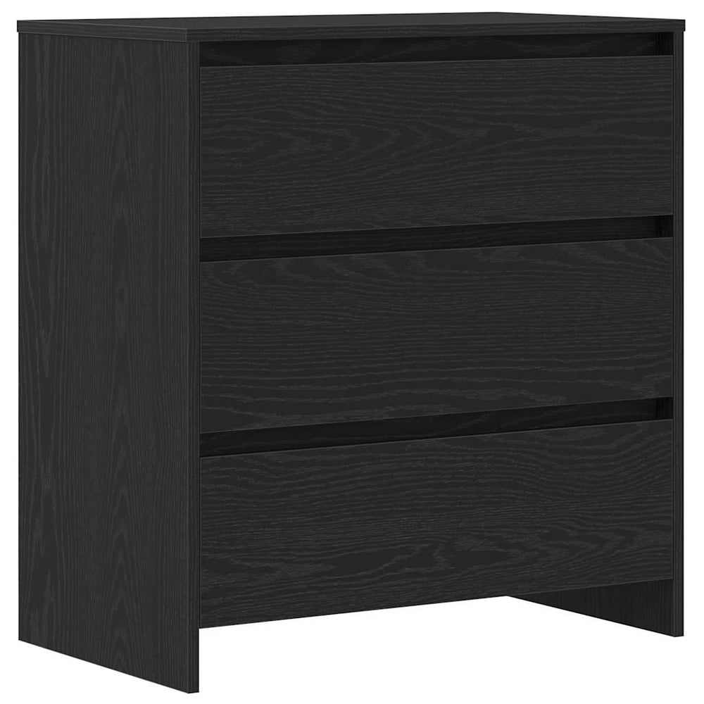 vidaXL Sideboard Black Oak Look 70x41x75 cm Engineered Wood