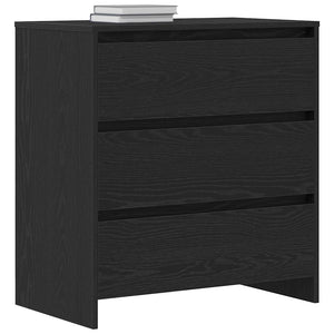 Schwarzes Sideboard Eichen-Optik 70 cm