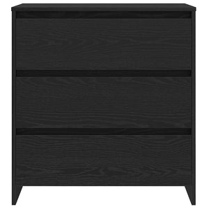 Schwarzes Sideboard Eichen-Optik 70 cm