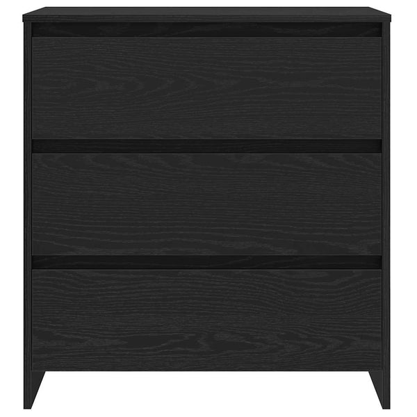 Schwarzes Sideboard Eichen-Optik 70 cm