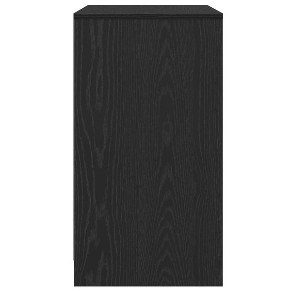Schwarzes Sideboard Eichen-Optik 70 cm