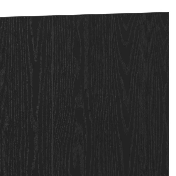 Bettkopfteil 160 cm Schwarz Eiche