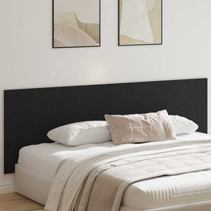 Bettkopfteil 160 cm Schwarz Eiche