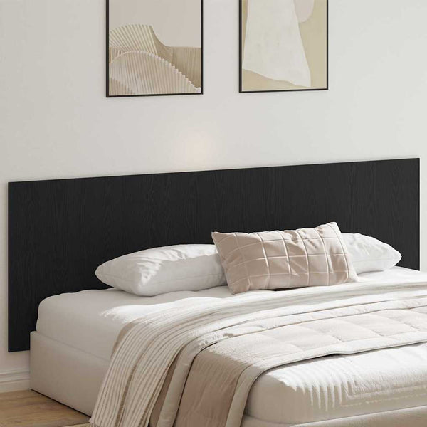 Bettkopfteil 160 cm Schwarz Eiche