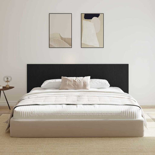 Bettkopfteil 160 cm Schwarz Eiche