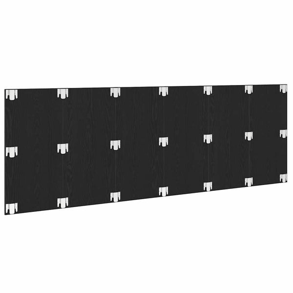 Bettkopfteil 160 cm Schwarz Eiche