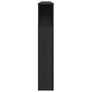 Schwarzes Kopfteil mit Eichen-Optik, 180 cm