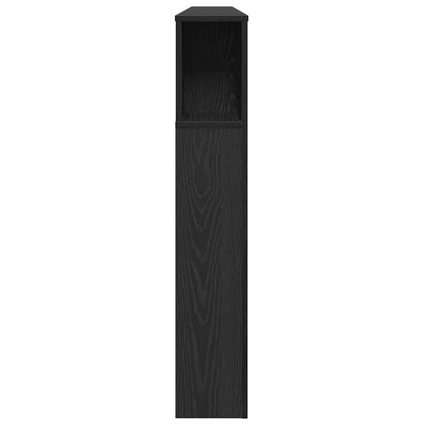Schwarzes Kopfteil mit Eichen-Optik, 180 cm