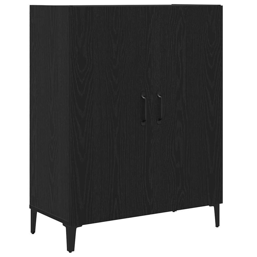 vidaXL Sideboard Black Oak Look 69.5x34x90 cm Engineered Wood