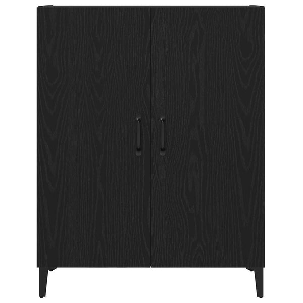 Schwarzes Sideboard Eichenoptik 69,5 cm