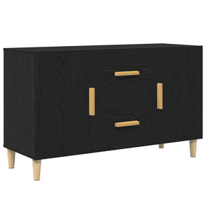 Schwarzes Sideboard Eichen-Optik 100 cm
