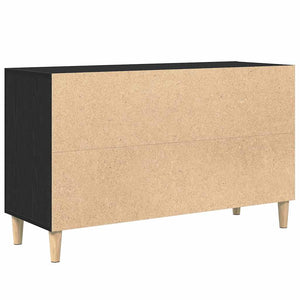 Schwarzes Sideboard Eichen-Optik 100 cm