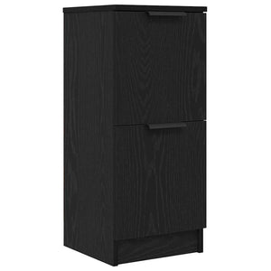 Sideboard Schwarz Eichenoptik 30x30x70cm