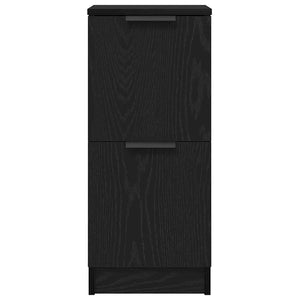 Sideboard Schwarz Eichenoptik 30x30x70cm