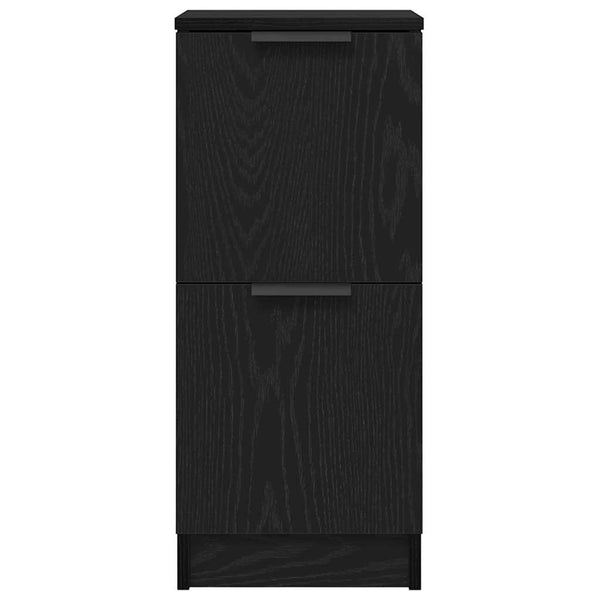 Sideboard Schwarz Eichenoptik 30x30x70cm