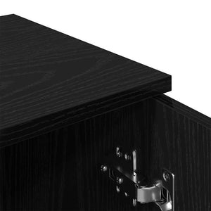 Sideboard 2er Set Schwarz Eiche 30x30x70 cm