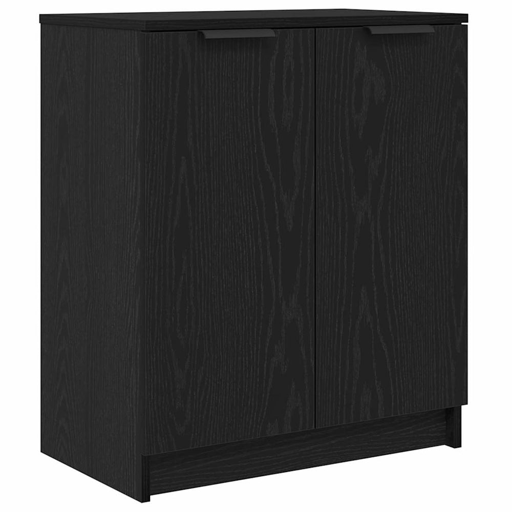 Schuhschrank Schwarz Eiche 59x35x70 cm