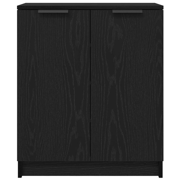 Schuhschrank Schwarz Eiche 59x35x70 cm