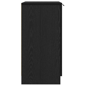 Schuhschrank Schwarz Eiche 59x35x70 cm