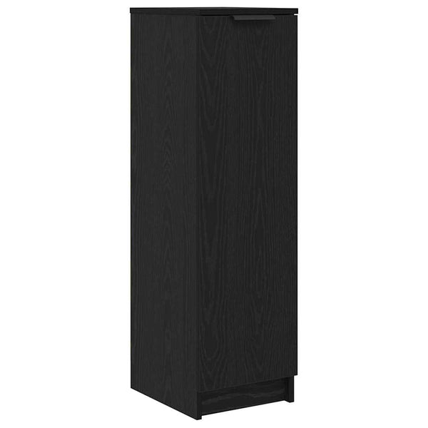 Schuhschrank mit Regal Schwarz Eichenoptik