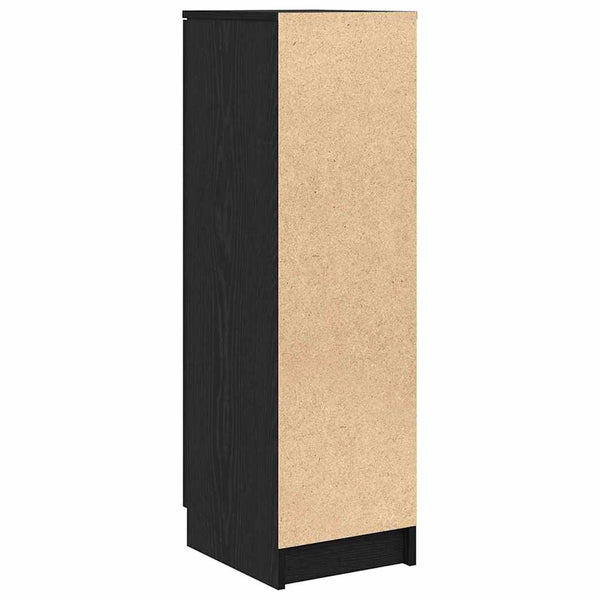 Schuhschrank mit Regal Schwarz Eichenoptik