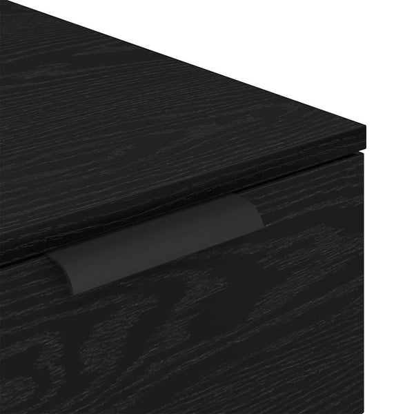 Büroschrank Schwarz Eichenoptik