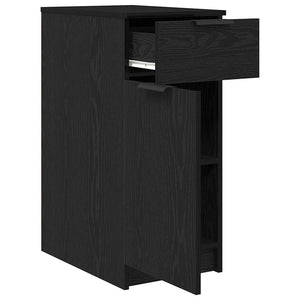 Büroschrank Schwarz Eichenoptik