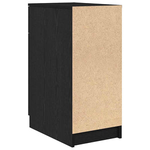 Büroschrank Schwarz Eichenoptik