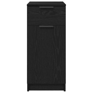 Büroschrank Schwarz Eichenoptik