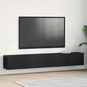 TV-Schränke Schwarz Holzwerkstoff 2er-Set