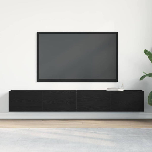 TV-Schränke Schwarz Holzwerkstoff 2er-Set