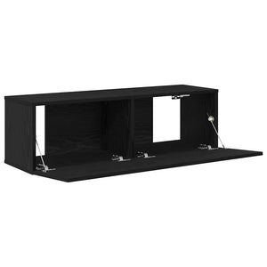 TV-Schränke Schwarz Holzwerkstoff 2er-Set