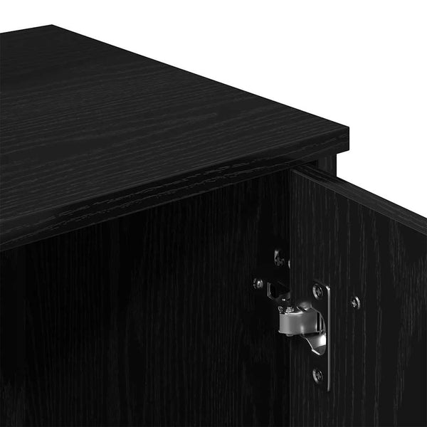 Schminktisch mit Regal, Schwarz Eiche