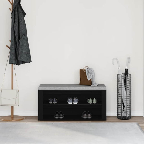 Schuhbank Schwarze Eiche 100cm