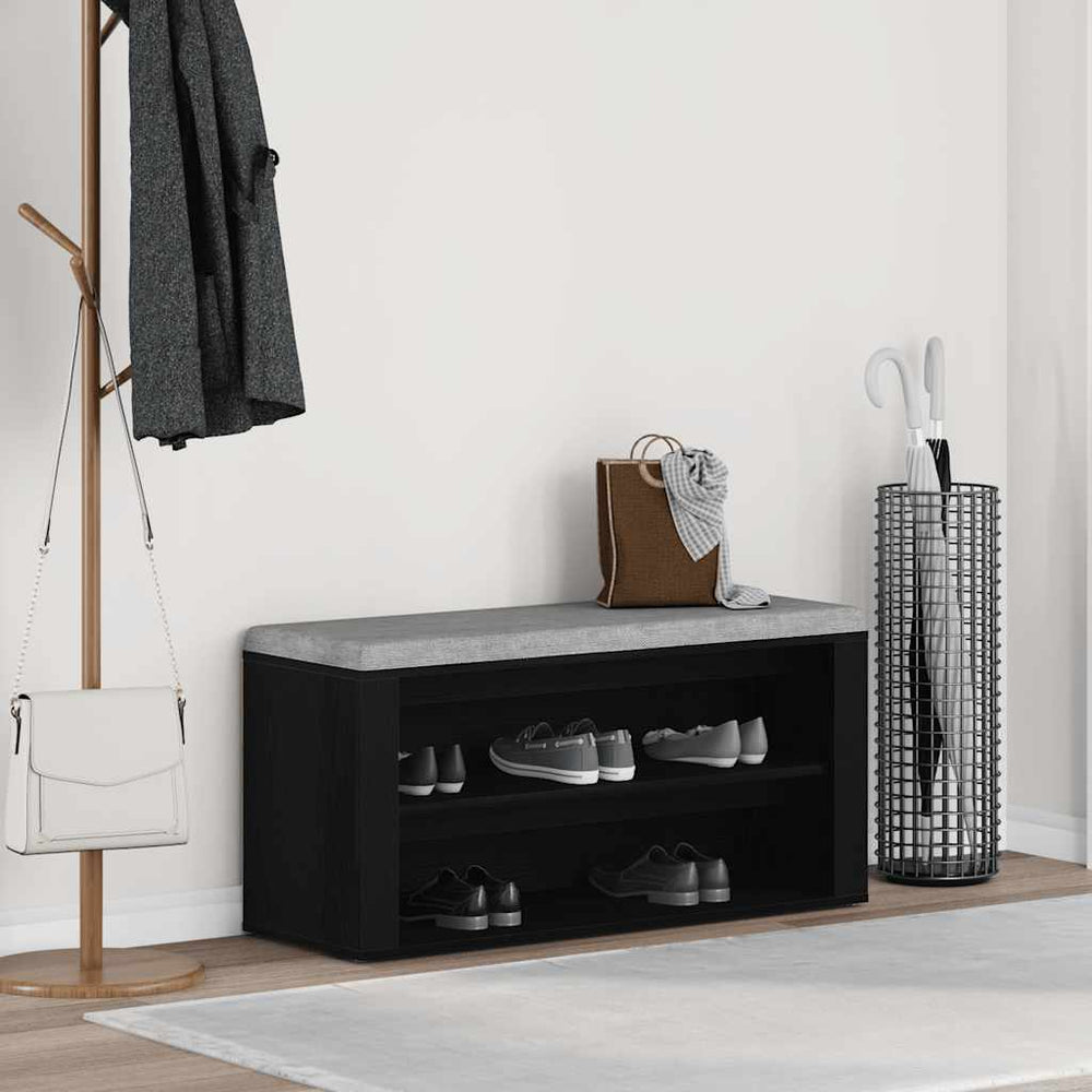 Schuhbank Schwarze Eiche 100cm