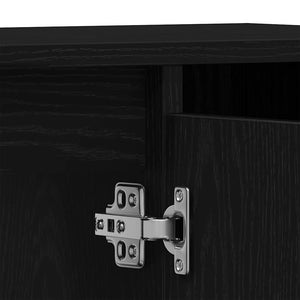 Waschbeckenschrank Eiche Schwarz 80x60 cm
