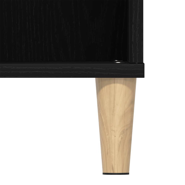 Waschbeckenschrank Eiche Schwarz 80x60 cm