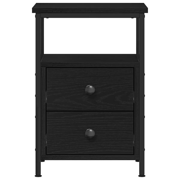 Nachttische 2er Set Schwarze Eiche
